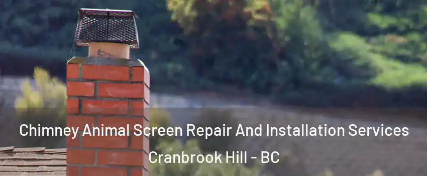  Chimney Animal Screen Repair And Installation Services Cranbrook Hill - BC