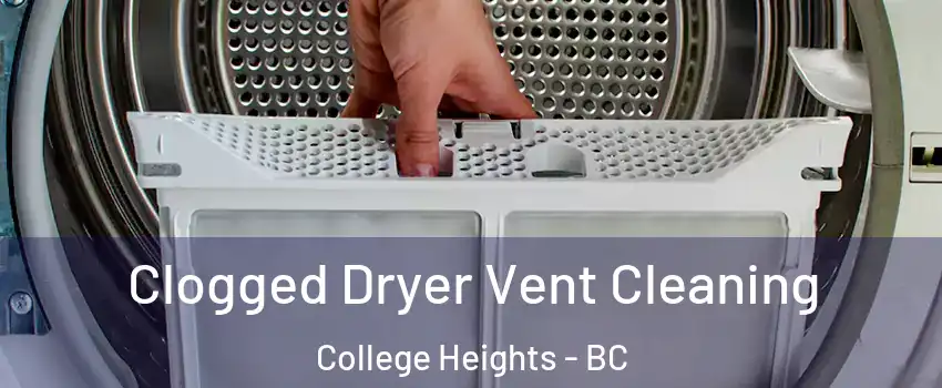  Clogged Dryer Vent Cleaning College Heights - BC