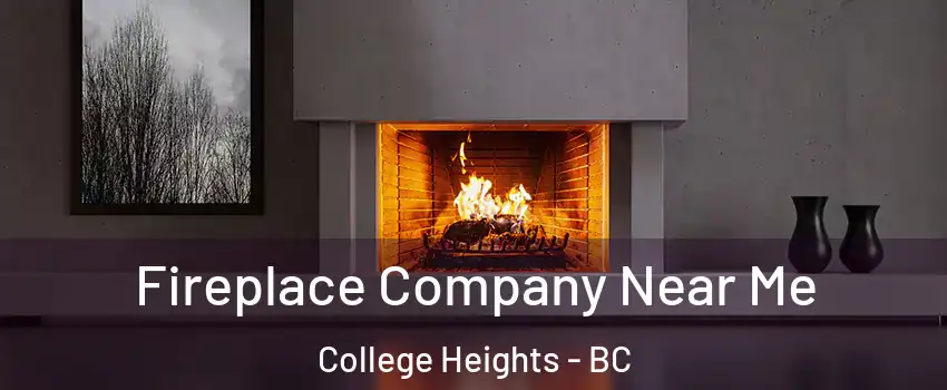  Fireplace Company Near Me College Heights - BC