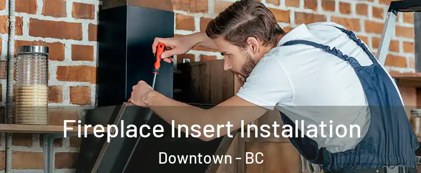  Fireplace Insert Installation Downtown - BC