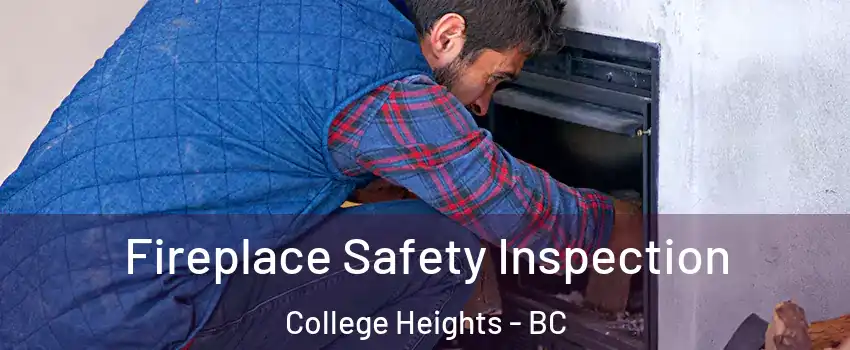  Fireplace Safety Inspection College Heights - BC