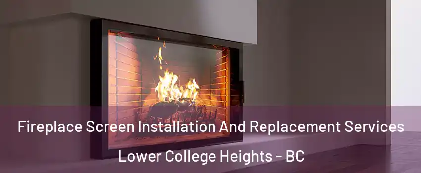  Fireplace Screen Installation And Replacement Services Lower College Heights - BC