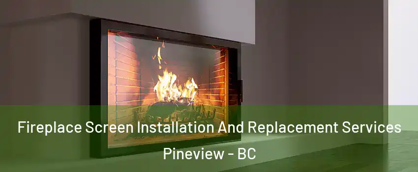  Fireplace Screen Installation And Replacement Services Pineview - BC