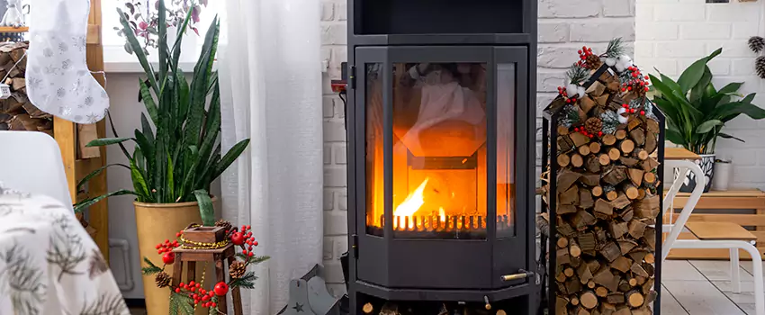 Thelin Hearth Products Direct Vent Gas Stove Fireplace Inspection in Prince George, BC